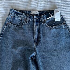 Abercrombie & Fitch High Rise Loose Curve Love 27 Long